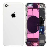 Apple iPhone 8 - zadnje ohišje z majhnimi deli (srebrna)