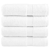 Vidaxl Premium brisače za roke SOLUND 4 kosi bele 50x100 cm 600 g/m2