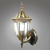 Retro vrtna stenska svetilka Florence E27 IP43 patina Goldlux