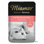 22x100g Miamor Ragout Royale v omaki za mačke - Piščanec & losos