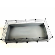 slomart modularna kletka 4x2 145 x 75 cm srebrna