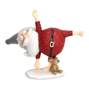 Tognana Figura Deda Mraza Half Moon, Christmas Babbo Yoga, Šarena