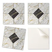 shumee Tiskane vinilne samolepilne ploščice z elegantnim marmornim vzorcem 20x20x20 cm
