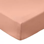 Napenjalna rjuha iz bombažnega perkala v barvi terakote 90x190 cm Cotton Percale – Bianca