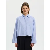 SELECTED Bluza SLWDANNIE modra / svetlo modra / bela