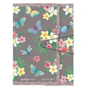 Plastični ovitek z elastiko Herlitz Ladylike A4 Butterfly