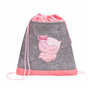 Belmil Sportska torba za devojcice Little Owl 336-91, Sivo-roze
