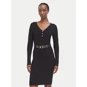 Guess Pletena obleka W6BK62 Z1567 Črna Regular Fit