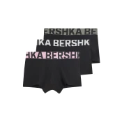 Bershka Boksarice kamen/roza/črna/bela
