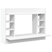vidaXL vidaXL Stenska pisalna miza bela 105x48x75 cm inženirski les, (21258417)
