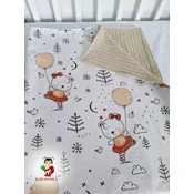 Bubamara 037 Pokrivac za bebe Medvedici, 95cm x 75cm
