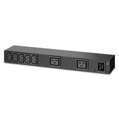 APC Rack PDU, Basic, 0U/1U, 100-240V/20A, 220-240V/16A, (7) C13, (2) C19 (AP6120A)