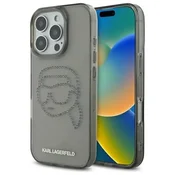 1 to 3 Ovitek Karl Lagerfeld Hardcase Za Iphone 16 Pro Max 6.9 Karl Head Rhinestones