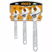 Ingco 3 delni set podesivih kljuceva HADWK031