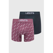 Bokserice Levis 2-pack za muškarce, boja: ružičasta