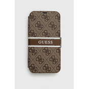 GUESS Torbica na preklop Guess Bk Pu 4G Stripe za iPhone 13 6.1 braon (GUBKP13M4GDBR)