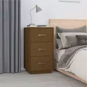 Vidaxl vidaXL Nočna omarica medeno rjave barve 40x40x75 cm masiven borov les