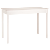 MAISON CHIC Jedilna miza - Kuhinjska miza - Jedilni stol bela 110x55x75 cm trdna borovina, (21715171)