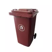 Koš za odpadke 240L rjave barve
