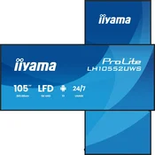iiyama LH10552UWS-B1AG ProLite Zaslon za oglaševanje 105 IPS UltraWide 5K 21:9 500cd 24/7 Android 13 HDMI DP USB-C WiFi LAN
