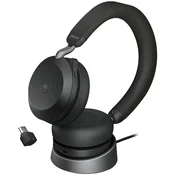 JABRA EVOLVE2 75, Link380c MS Stereo Stand Black, EVOLVE2 75 headset Black MS, Link 380 BT adapter USB-C MS, EVOLVE2 75 Deskstand USB-A,1.2m USB-C to