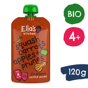Ellas Kitchen BIO Buča, korenček, jabolko in sliva (120 g)