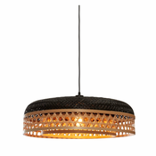 Crna/u prirodnoj boji viseca svjetiljka s bambusovim sjenilom o 60 cm Ubud – Good&Mojo