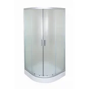 Aquaart Tuš kabina s tuš kadjo Basic 185 cm x 80 cm x 80 cm polkrožna