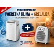 Heinner HPAC-12WH 12000BTU + Grejalica HFH-L2000SL Sezonski paket