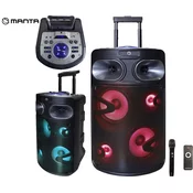 Manta SPK0803B140 FOBOS prenosni KARAOKE zvočnik, BT, FM Radio, USB/SD/AUX/MIC, mikrofon, daljinec