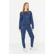 Ženska pidžama - komplet Trendyol Space Print