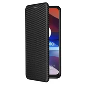 Ovitek iz karbonskih vlaken za ZTE Blade A71 s stojalom in magnetnim preklopom