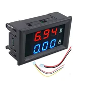 Panelni vatmeter in ampermeter 100 V 10 A