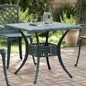 Vidaxl vidaXL Vrtna miza zelena 80x80x75 cm lito aluminijasta