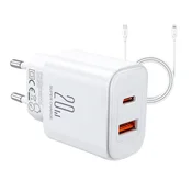 Joyroom Polnilec JR-TCF05 Flash, 20W + kabel C na L 1 m (bel)