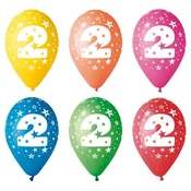 Balon, 26 cm, število: 2, 5 kosov