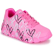 Skechers JGOLDCROWN: UNO LITE - METALLIC LOVE Rožnata