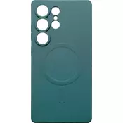 mobilNET silikonski ovitek Samsung Galaxy S25 Ultra, zelen (MagFiber)