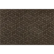 wash+dry PREDPRAŽNIK Dune Leaves dark brown 60/90 cm reliefno temno rjava