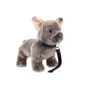 Uni-Toys Plišasti francoski buldog s povodcem 23 cm