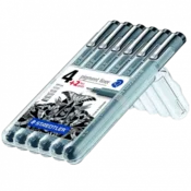 Staedtler - Pigment liner, Promotion 6 Stück (4 regulär + 2 gratis)
