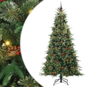 Umjetno božicno drvce s nogom s stalakom Zelena 240 cm PE i PVC