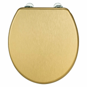 WENKO 26010100 - WC sedež ALDENO 37x41 cm v zlati/srebrni barvi