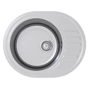 Sudoper inox Concepto Meteor Plus, 60x48 cm, jedno korito i ocjedivac