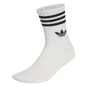 ADIDAS ORIGINALS Nogavice 3-STRIPES CREW 10 PAIRS črna/bela