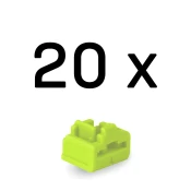 LINDY 47895 RJ45 Port Blocker ključ bez 10 kom zapušač svijetlo zelena