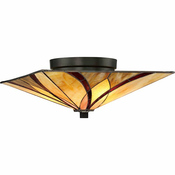Elstead QZ-ASHEVILLE-F - Stropna svetilka ASHEVILLE 2xE27/60W/230V