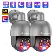 KJB Vrtljiva PoE IP kamera, 8 MP, dvosmerni zvok, brez napajalnika