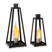 Blumfeldt Fiamme Triangolo, etanolske lampe, set od 2 komada, plamenik od nehrdajuceg celika, 0,3 litre, vrijeme gorenja 4 sata