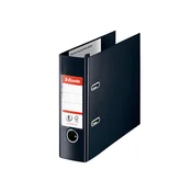 ESSELTE vezivo, 75 mm, banka, PP / PP, tirnica na robovih, Standard, črna